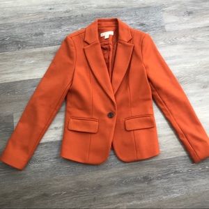Michael Kors Orange Wool Blazer Sz 4
